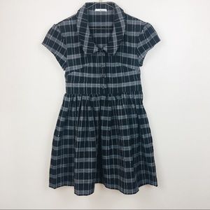 Anthropologie LAmade Plaid Button-up Mini Dress